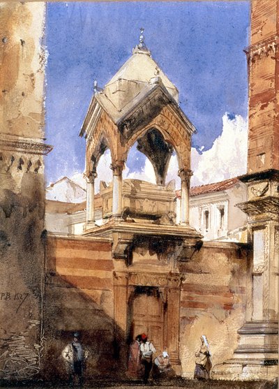 Le tombeau de Castelbarco, Vérone, 1827 - Richard Parkes Bonington